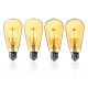 E27 ST64 4W Golden Cover Dimmable Edison Retro Vintage Filament COB LED Bulb Light Lamp AC110/220V