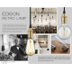 E27 ST64 8W Warm White Non-Dimmable COB LED Filament Retro Edison Bulbs 220V