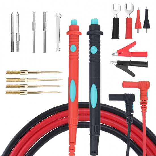 ML1608-18P-1 Universal Digital Multimeter Probe Test Leads Cable Pin Multi Meter Tester Cable Elbow Set