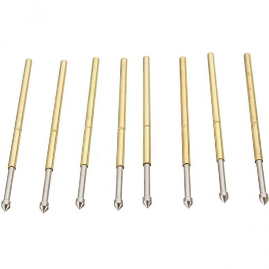 P100-E2 100Pcs Dia 1.36mm Length 33.3mm 180g Spring Test Probe Pogo Pin Tool