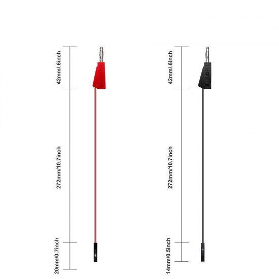 P1530 10PCS Dupont Female Head Jumper Wire to 4mm Stackable Banana Plug for Breadboard PCB DIY Kit