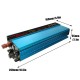 1000W Pure Sine Wave Solar Power Inverter Digital Display 12/24V DC to 220V AC Converter 6000W Peak