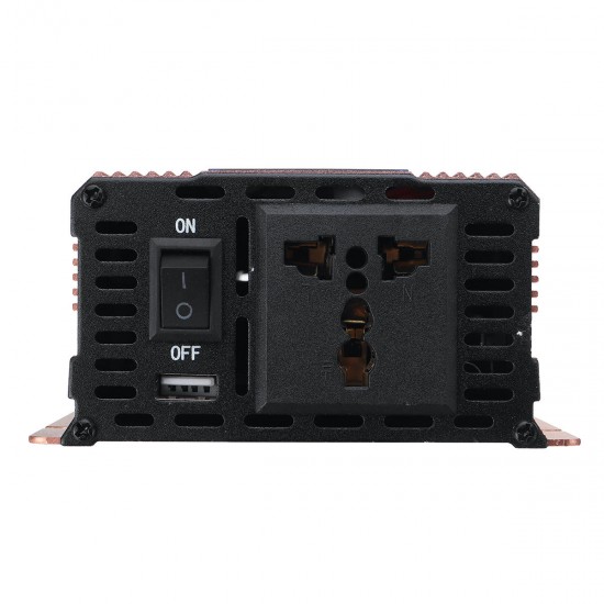 2 LED Dispaly 1200W Peak Intelligent Power Converter Car Inverter Power Supply Inverter For Car/Househould