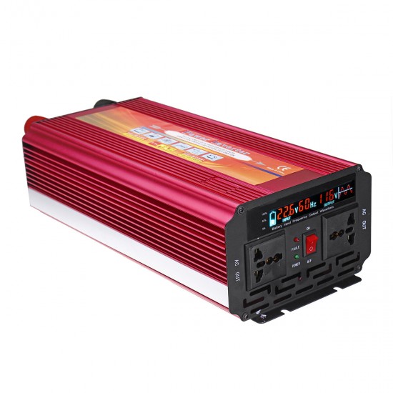 4000W Car Caravan Solar Power Inverter 12/24V- 220V Sine Wave Charger Converter