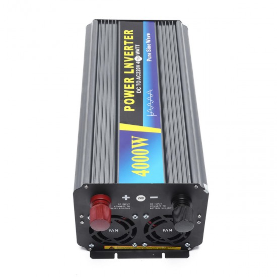 4000W Power Inverter Pure Sine Wave DC 24V to AC110V Converter