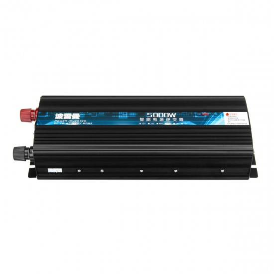 5000W Intelligent Power Inverter DC 12/24V To AC 220V Modified Sine Wave Inverter Dual LCD Display