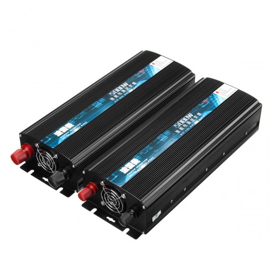 5000W Intelligent Power Inverter DC 12/24V To AC 220V Modified Sine Wave Inverter Dual LCD Display