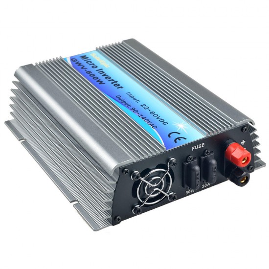 600W Solar Grid Tie Inverter DC18V / 22V-60V to AC110V/220V MPPT Pure Sine Wave Inverter 50Hz/60Hz