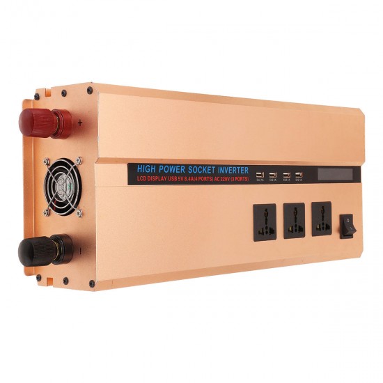 8000W Peak 3000W Modified Sine Wave Power Inverter 12V/24V To 220V 12V to 110V DC To AC Converter