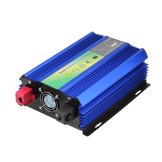 LCD 1000W DC 12V To 220V AC Pure Sine Wave Power Inverter 50Hz