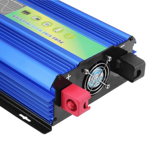 LCD 1000W DC 12V To 220V AC Pure Sine Wave Power Inverter 50Hz