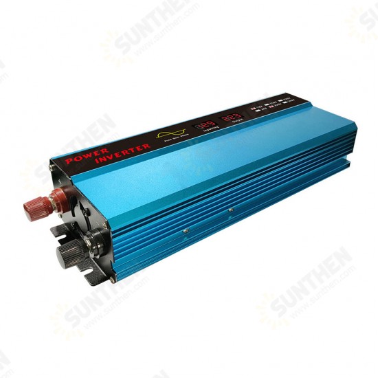 1000W Pure Sine Wave Inverter Digital Display USB Car Inverter DC 12V/24V To AC 110V/220V Auto Voltage Converter Transformer