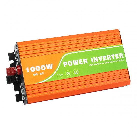 JN-H 1000W DC 12V to AC 110V-220V Power Inverter Pure Sine Wave Converter