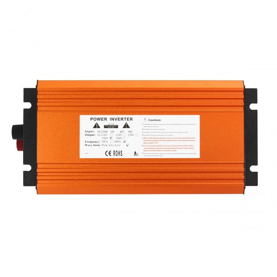 JN-H 1000W DC 12V to AC 110V-220V Power Inverter Pure Sine Wave Converter