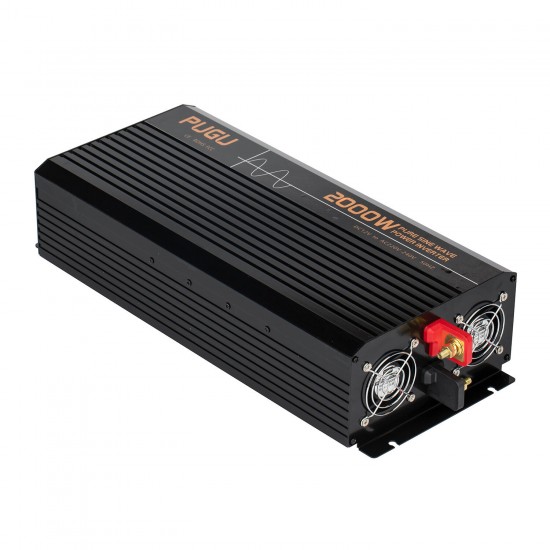 LCD 220V 50HZ Power Inverter 1600W/4000W/5000W/6000W 12V/24VDC To AC Pure Sine Wave Converter EU Socket