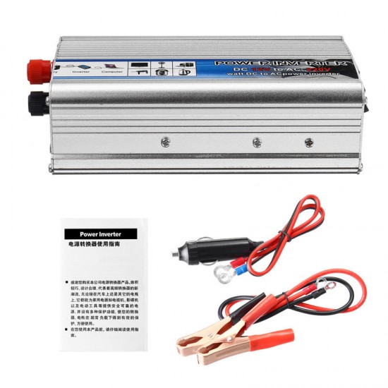 Solar Power Inverter DC 12V to AC 220V USB Modified Sine Wave Converter Car Power Inverter Charger Adapter