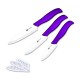 XYJ 3PCS Ceramic Knife Set 3inch 4inch 5inch Kitchen Knife Set Vegetable Cutter Slicing Knife Utility Knife Paring Knife