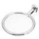 12CM Silver Wall Mounted Chrome Towel Ring Hand Rack Holder