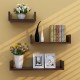 3Pcs Wooden Wall Shelf Wall-mounted Organiser Wall Decor