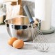 Egg Beater Silicone Handle Stainless Steel Whisk Egg & Milk Beater