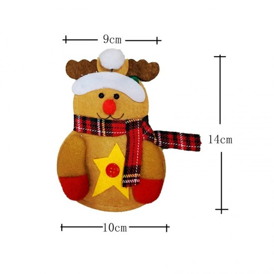 Christmas Tableware Knife Fork Holders Santa Clothes Style Fork Bags Cover Suit Christmas Festival