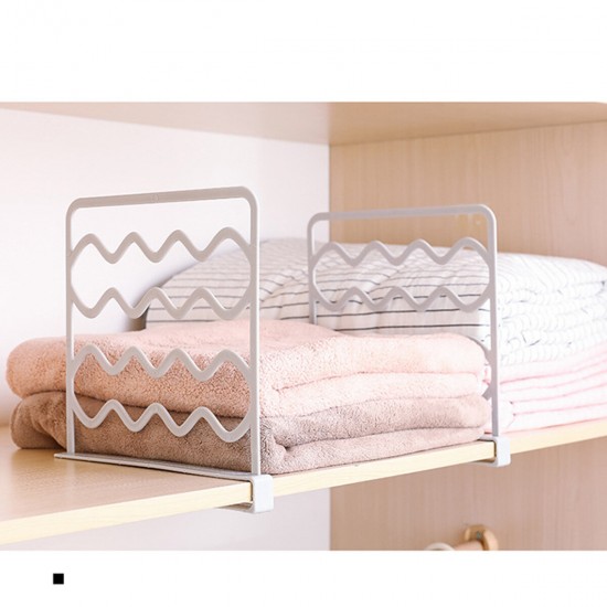 Closet Shelf Divider Wardrobe Partition Organizer Clamp for Kitchen Cabinets