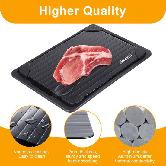 Defrosting Tray Thawing Plate Frozen Food Faster and Safer Way to Defrost Meat or Frozen Food Plate