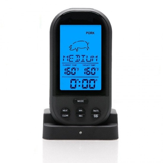 Digital Meat BBQ Thermometer Wireless Kitchen Oven Food Cooking BBQ Grill Smoker Thermometer