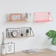 Fashion Wooden Iron Storage Holders Home Storage Shelf Wall Hanging Storage Box