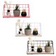 Fashion Wooden Iron Storage Holders Home Storage Shelf Wall Hanging Storage Box