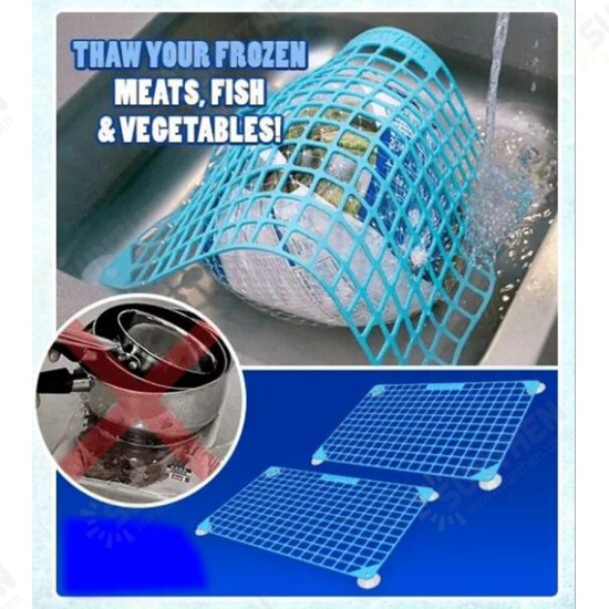 Defrosting Net Thawing Net Defrosting Meat Tray Rapid Safety Thawing Tray Defrostiong Tray