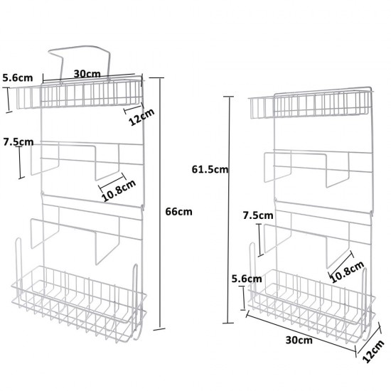 Five Tiers Steel Over Sink Dish Drying Rack Storage Multifunctional Arrangement for Kitchen Counter