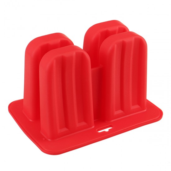 Ice Cream Popsicle Molds Tools Rectangle Shaped Reusable DIY Frozen Ice Cream Baking Mold for Kitchen