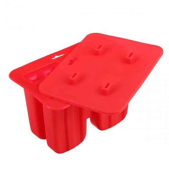 Ice Cream Popsicle Molds Tools Rectangle Shaped Reusable DIY Frozen Ice Cream Baking Mold for Kitchen