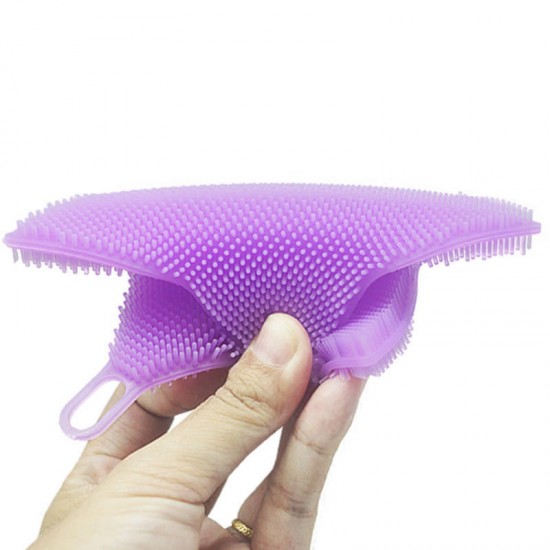 KC-SC41 Multi-function Star Shape Silicone Dish Cleaning Brush Scrubber Heat Resistant Coaster