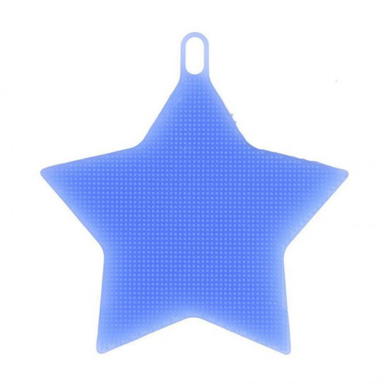 KC-SC41 Multi-function Star Shape Silicone Dish Cleaning Brush Scrubber Heat Resistant Coaster