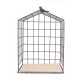 Large Metal & Wood Wall Hanging Shelf Birdcage Storage Bracket Hallway Display Home Decor