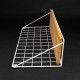 Large Metal & Wood Wall Hanging Shelf Birdcage Storage Bracket Hallway Display Home Decor