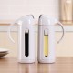 Leak-proof Glass Oil Container Stainless Steel Sauce Vinegar Condiment Bottle Dispenser for Kitchen Olive Oil Bottle