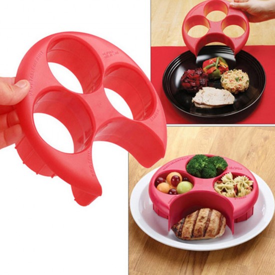 Meal Measure Portion Control Cooking Tools Keep Fit Tool Kitchen Food Eco-Friendly Plate Dinnerware Sets
