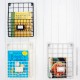 Modern Wire Storage Baskets Magazine Newspaper Wall Mounted Post Rack Organizer Shelf