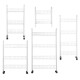 Storage Shelf Rack Movable Interspace Storage Racks Refrigerator Space Rack with Roller for Kitchen Organizer