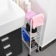 Storage Shelf Rack Movable Interspace Storage Racks Refrigerator Space Rack with Roller for Kitchen Organizer