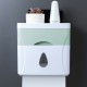 Wall Mounted Press Open Waterproof Double-deck Paper Rolled Toilet Tissue Box