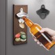 Wooden Bottle Opener Wall Mounted Magnetic Bottle Openers with Cap Catch