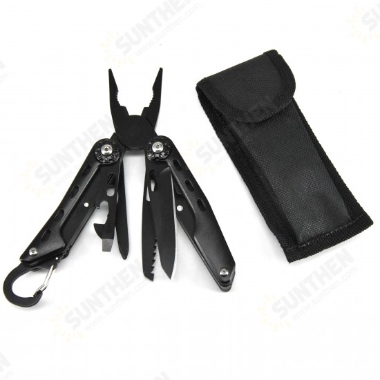 168mm Stainless Steel Multifunctional Folding Pliers Portable Hanging Knife Outdoor Survival Tool