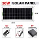 30W Solar Panel Kit 12V Battery Charger 100A Controller USB RV Travel Camping