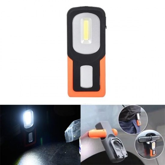 5W Portable COB LED USB Rechargeable Magnetic Work Light Folding Hook Tent Camping Torch Flashlight