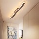 40CM/60CM/80CM Nordic Modern LED Ceiling Light Simple Aluminum Strip Wave Shaped Porch Corridor Aisle Light Warm Light/ White Light