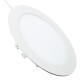 AC 110V 15W Dimmable Ultra-thin Round LED Panel 1500LM Recessed Ceiling Light with LED Driver